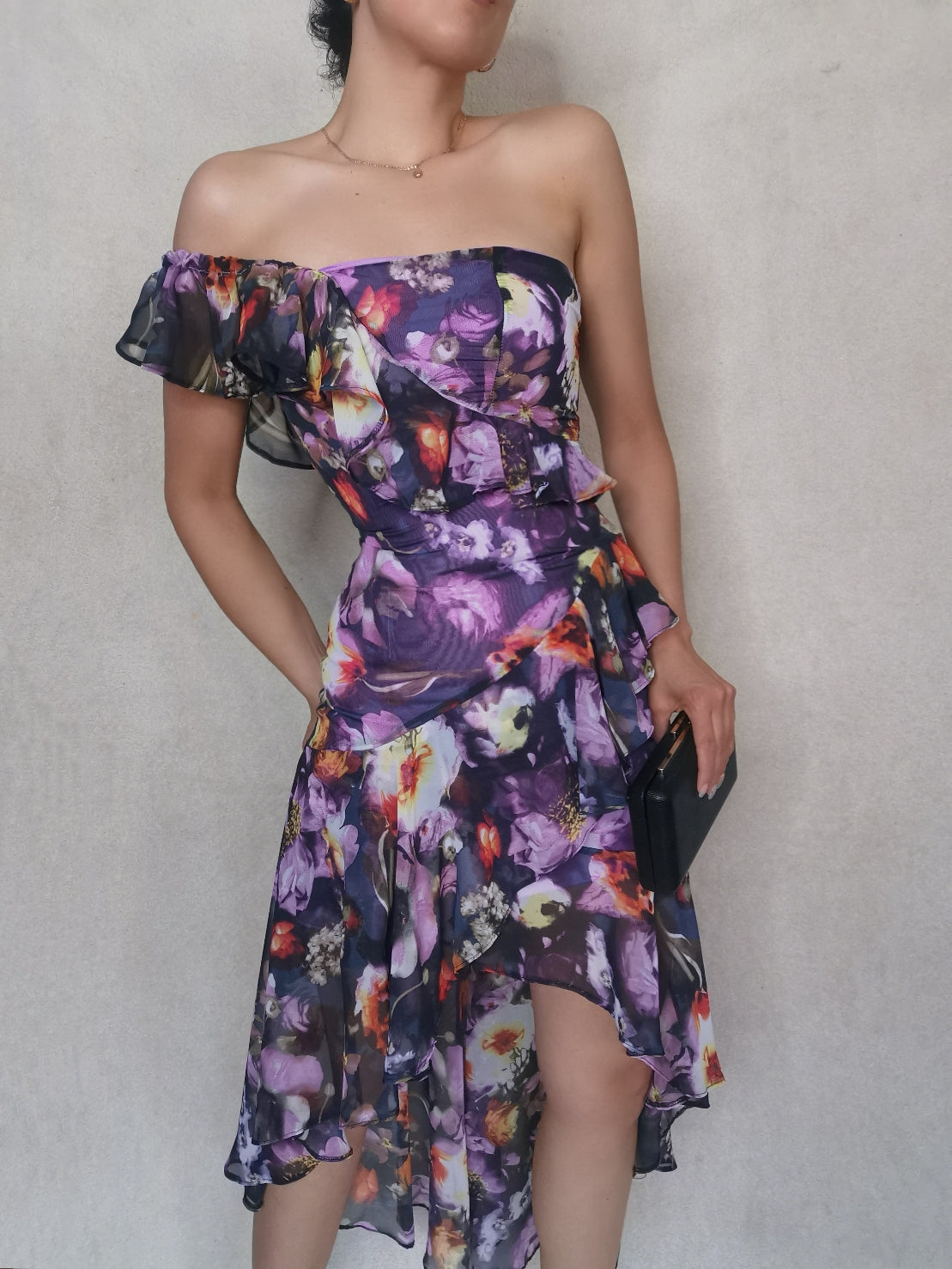 Vestido escarolas Adrian