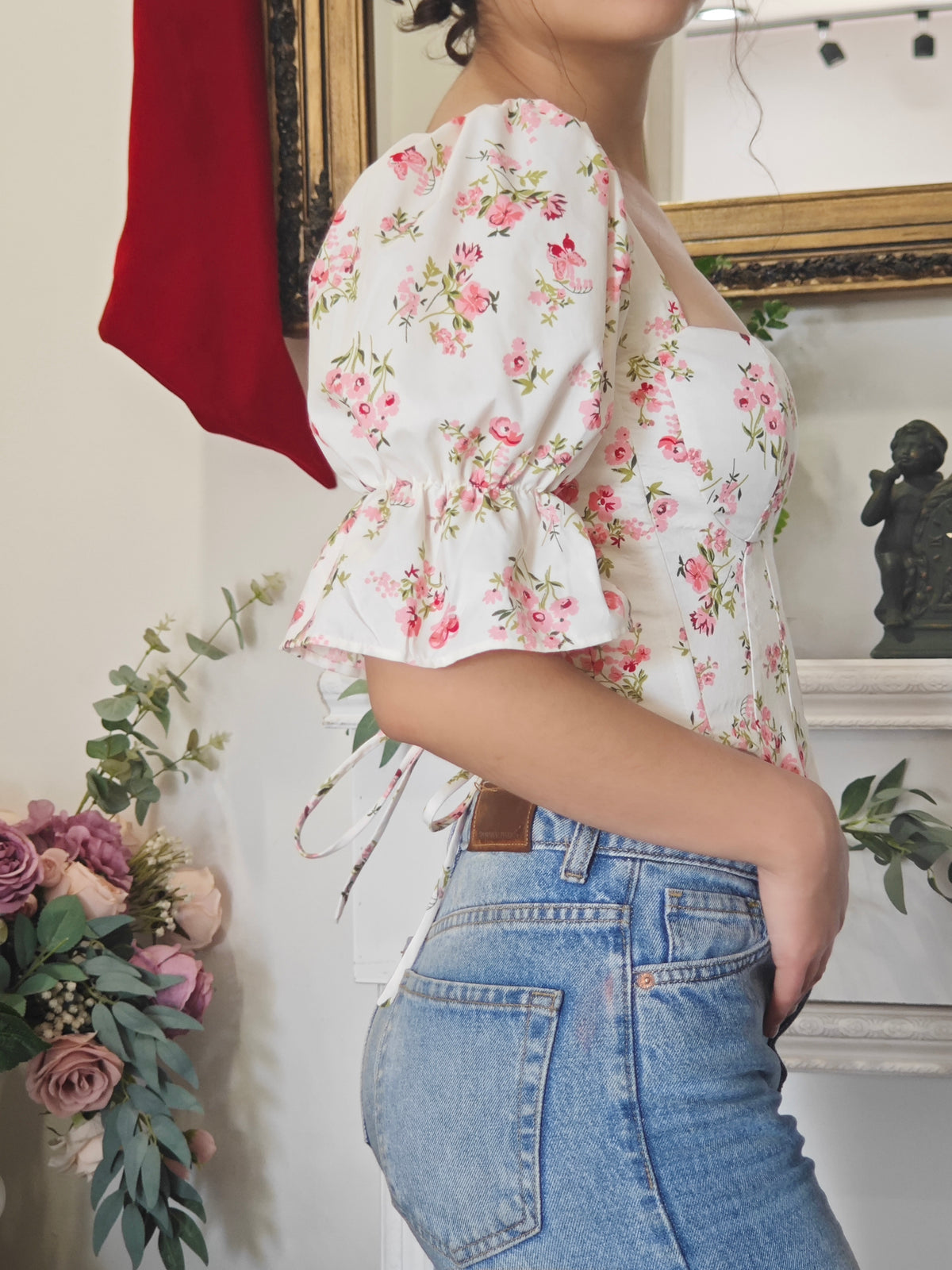 Blusa Corset de mangas Camellia