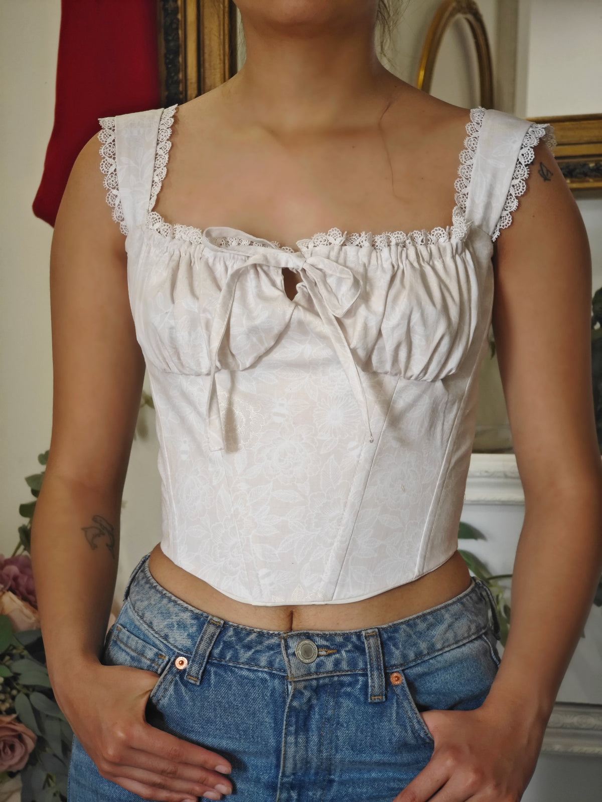 Blusa Corset Miel de campo