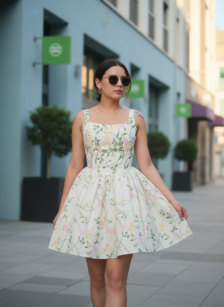 Vestido flores Blomie