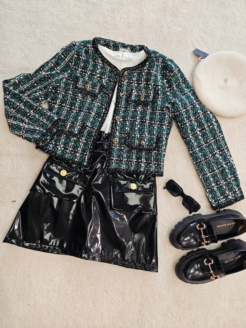 saco cuello redondo tweed – Rag Legend