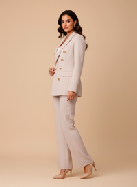 Conjunto de blazer y pantalón de tweed