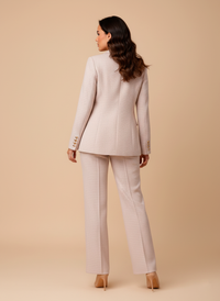 Conjunto de blazer y pantalón de tweed