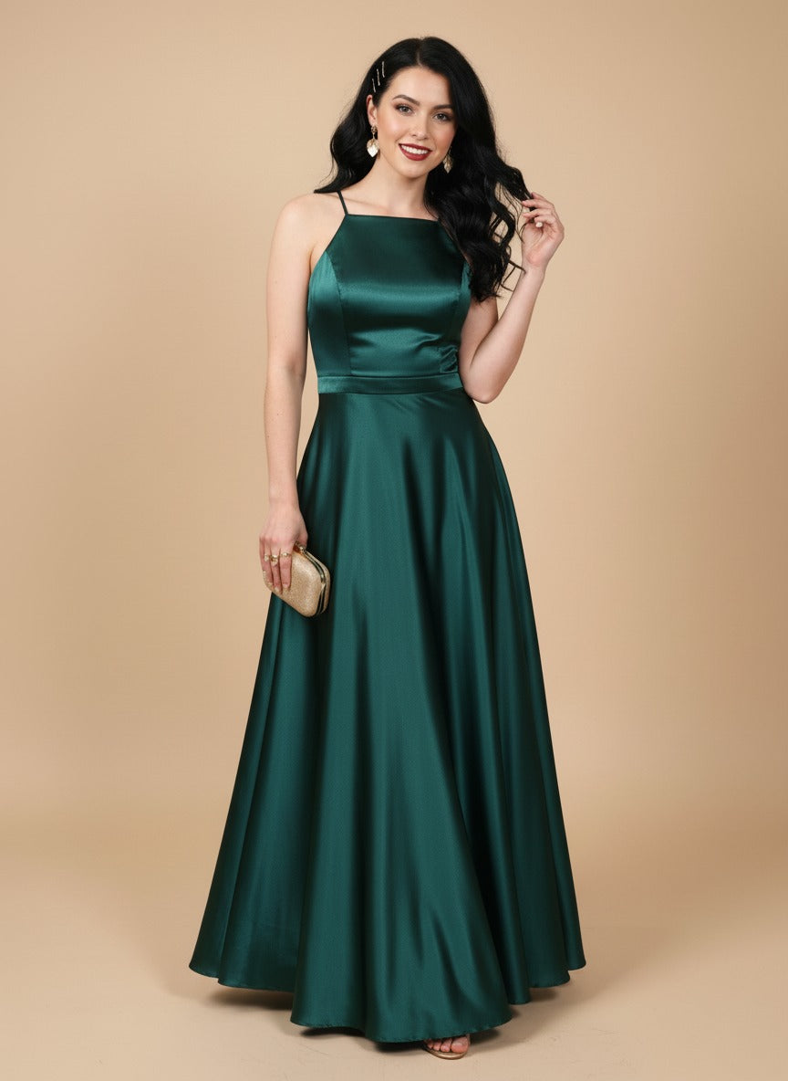 Vestido de tirantes Esmeralda