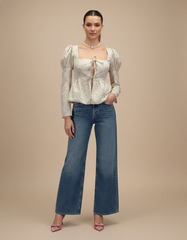 Blusa estilo globo Genevieve