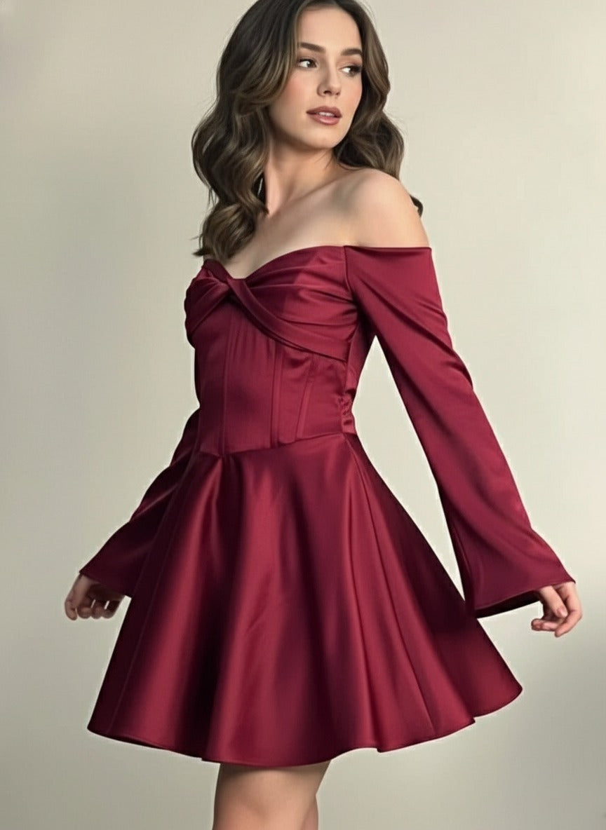 Vestido satín Sutton