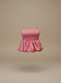 Blusa globo de raso Elodie