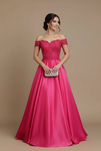 Vestido corte a los hombros Virginia