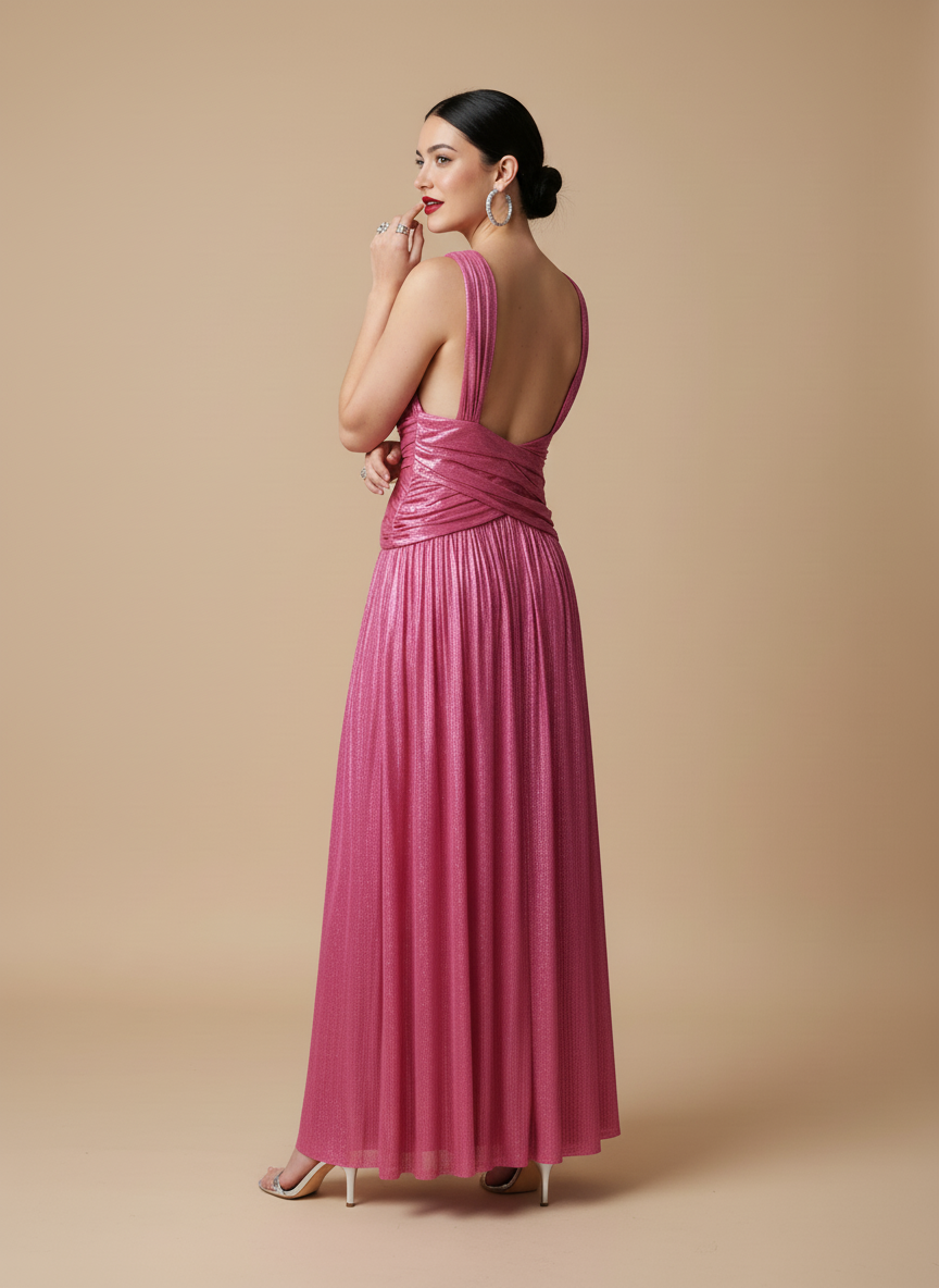 Vestido metalizado Nova