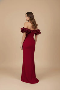 Vestido corset con escarolas Elena