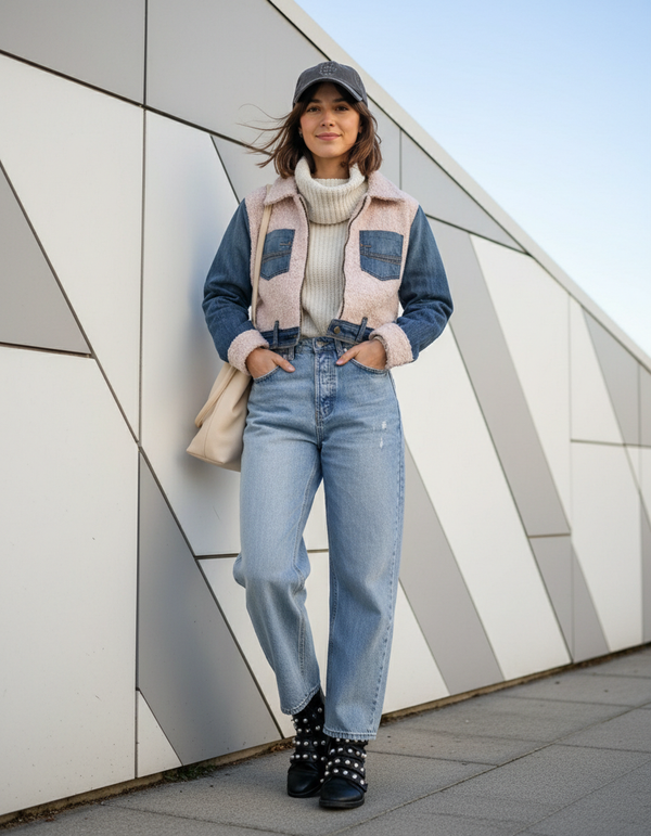 Chamarra patchwork Dua