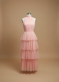 Vestido de tul con capas Florence