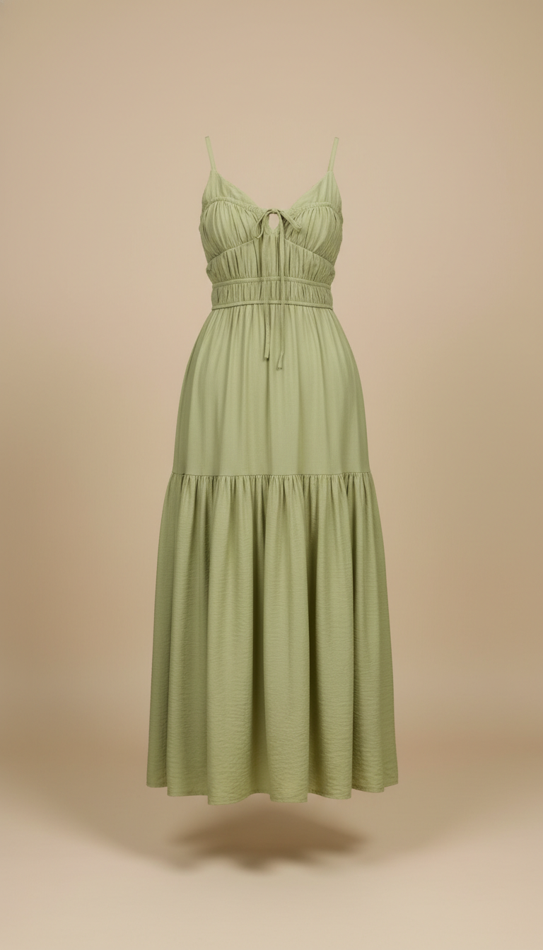 Vestido midi Brissia