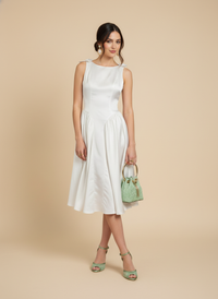 Vestido midi con moños Arabella