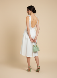 Vestido midi con moños Arabella