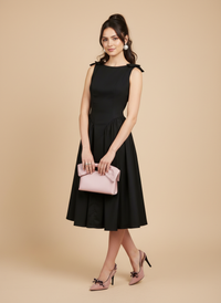 Vestido midi con moños Arabella