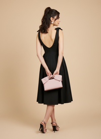 Vestido midi con moños Arabella