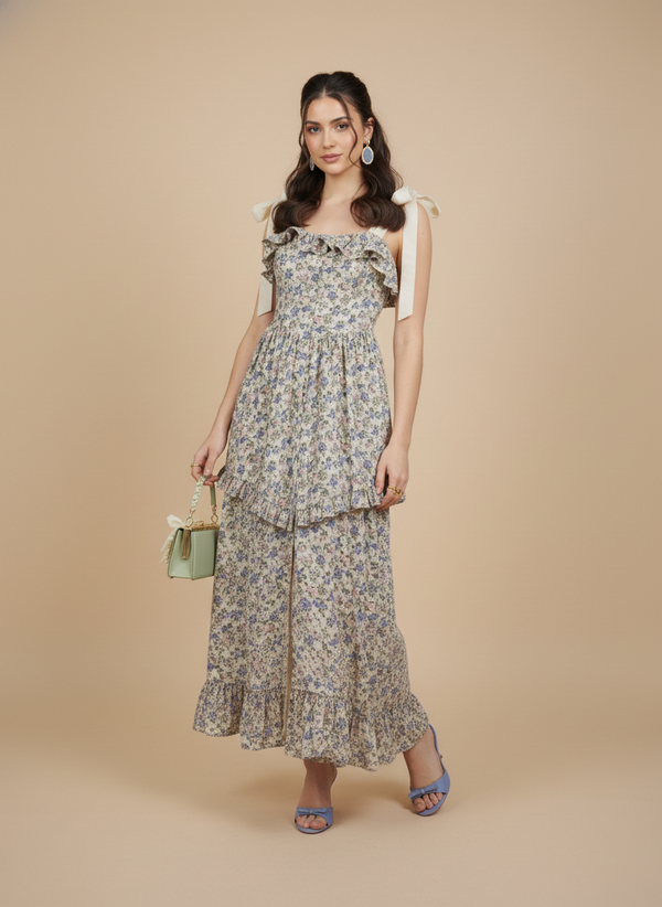 Vestido midi estampado Emilia