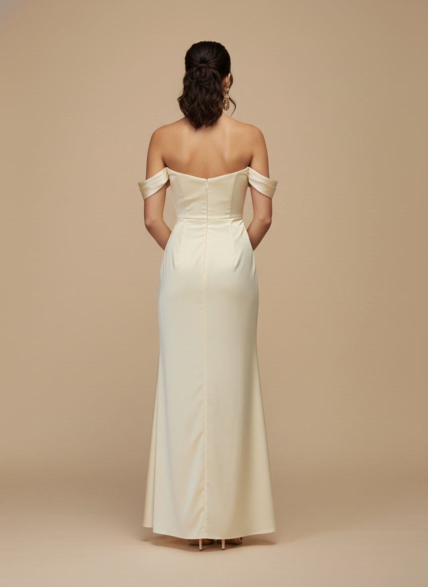 Vestido strapless Amber