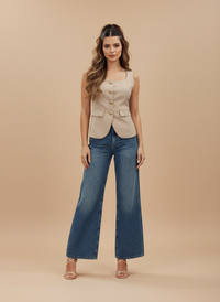 Blusa escote cuadrado Nora