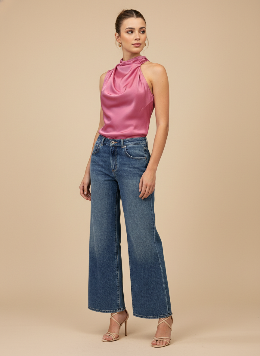 Blusa drapeada Alexia