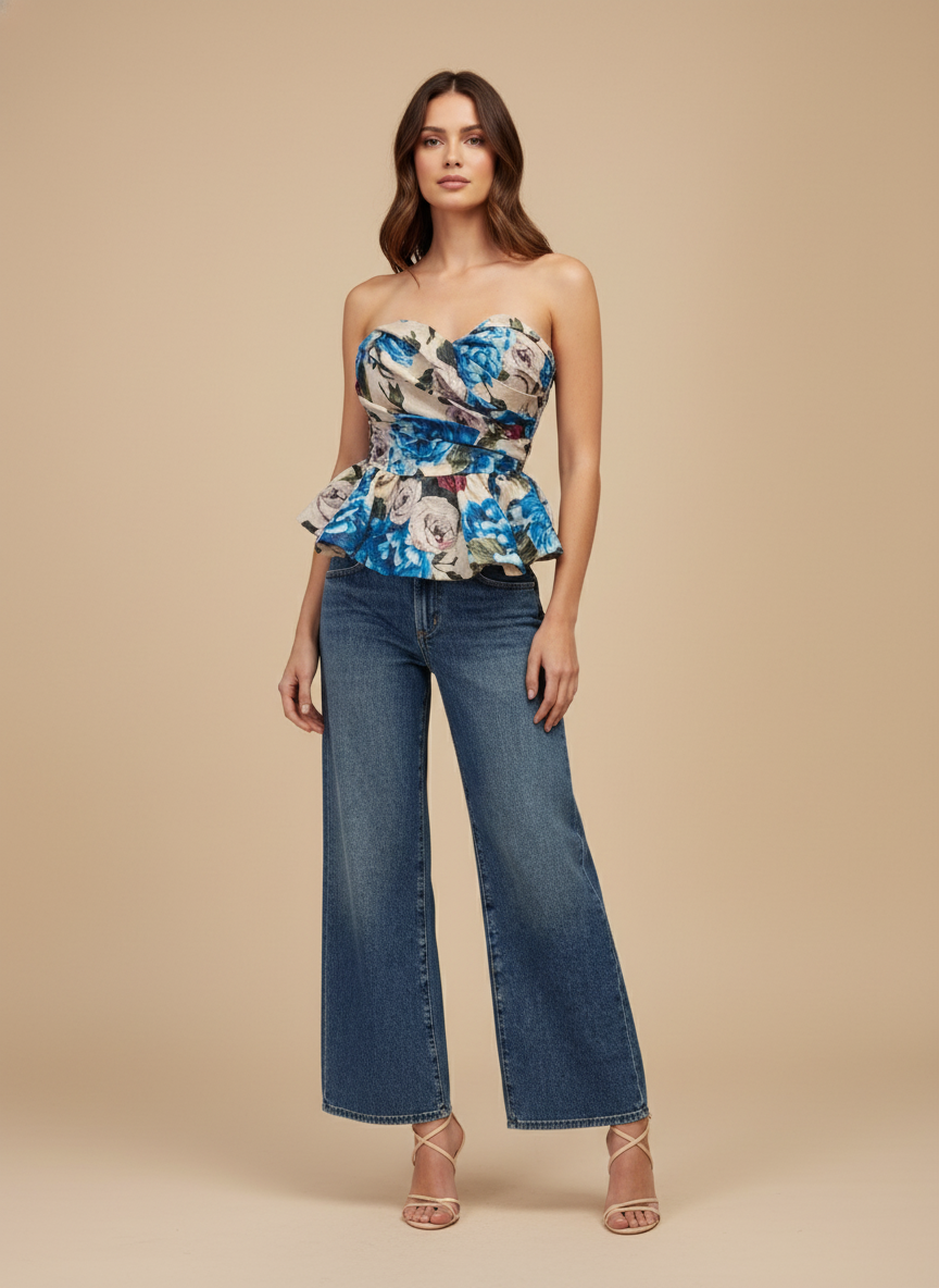 Blusa peplum Azalea