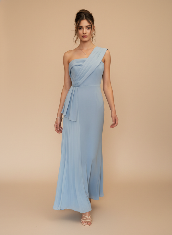 Vestido con falda tablas Mikaela