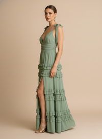 Vestido con olanes Fernanda