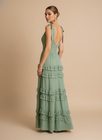 Vestido con olanes Fernanda