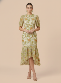 Vestido de encaje midi Gabriela