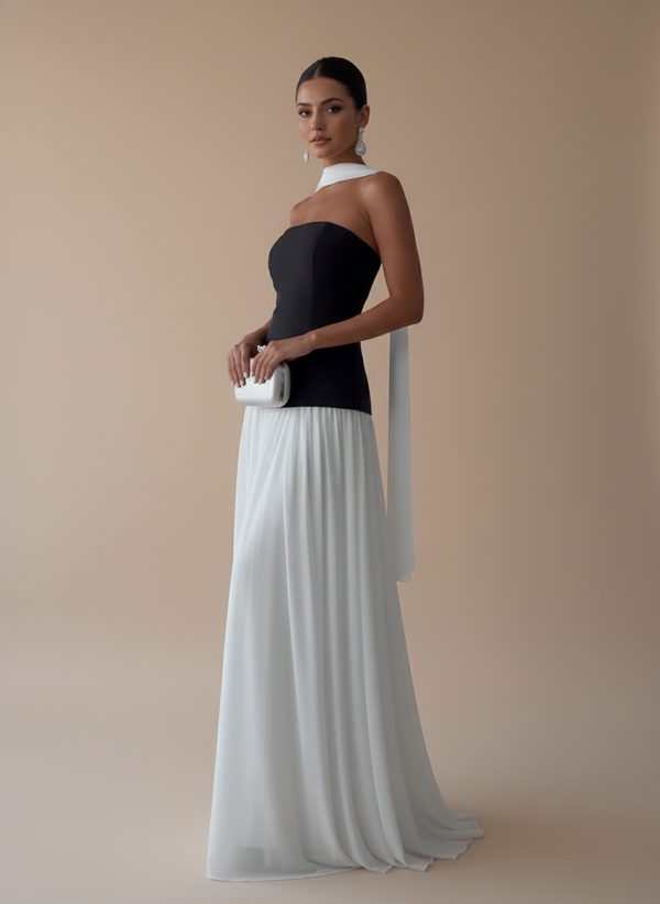 Vestido strappless Luna