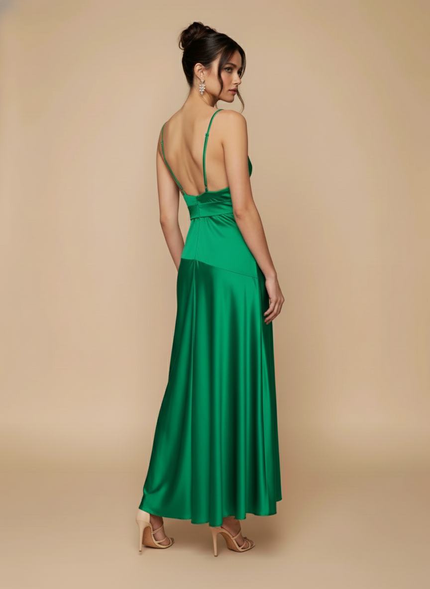 Vestido escote cascada Vivian