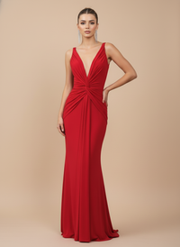 Vestido drapeado Cady