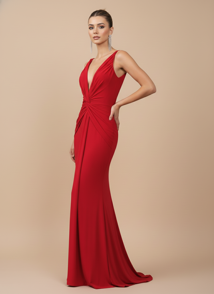 Vestido drapeado Cady