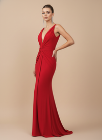Vestido drapeado Cady