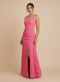 Vestido con escarolas Brie