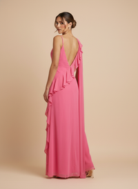 Vestido con escarolas Brie