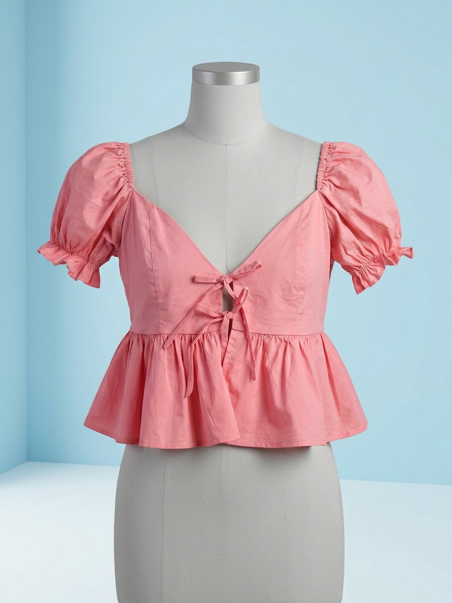 Blusa de lazos Cherry Lace