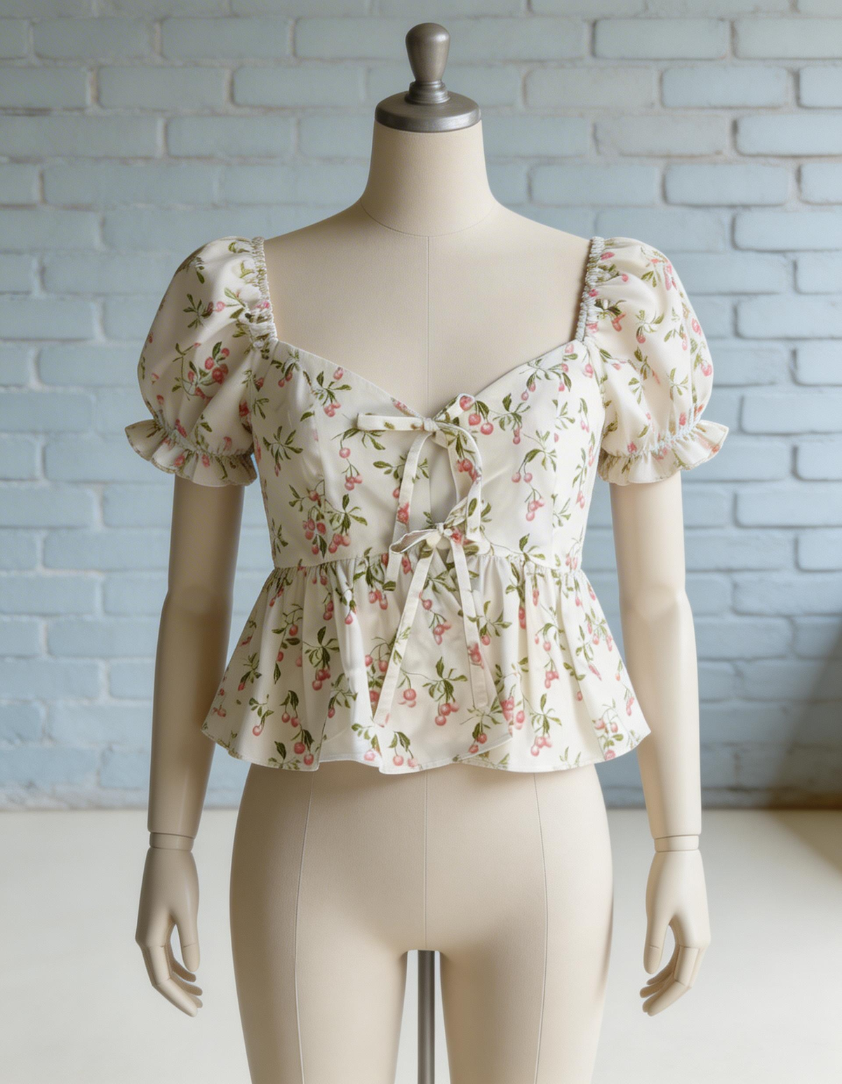 Blusa de lazos Cherry Lace