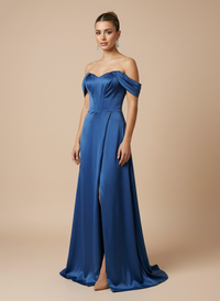 Vestido con mangas caidas Agatha