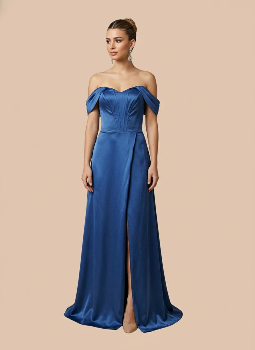 Vestido con mangas caidas Agatha