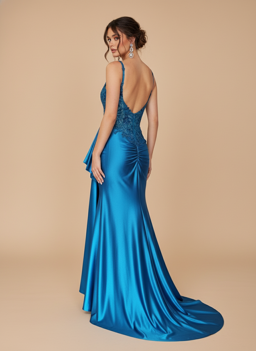 Vestido de encaje bordado Kristen