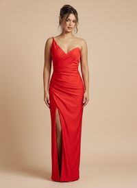 Vestido drapeado envolvente Ariana