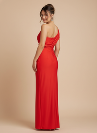 Vestido drapeado envolvente Ariana