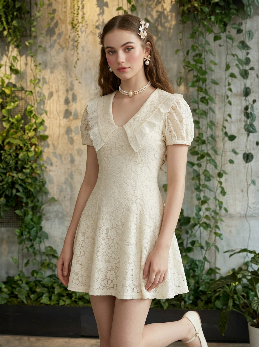 Vestido de encaje Petite Madeleine