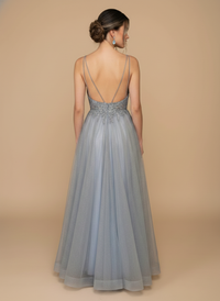 Vestido de tul boradado Brigitte
