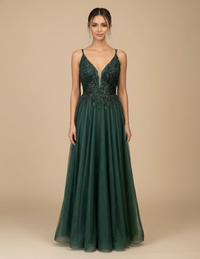 Vestido de tul boradado Brigitte