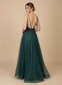 Vestido de tul boradado Brigitte