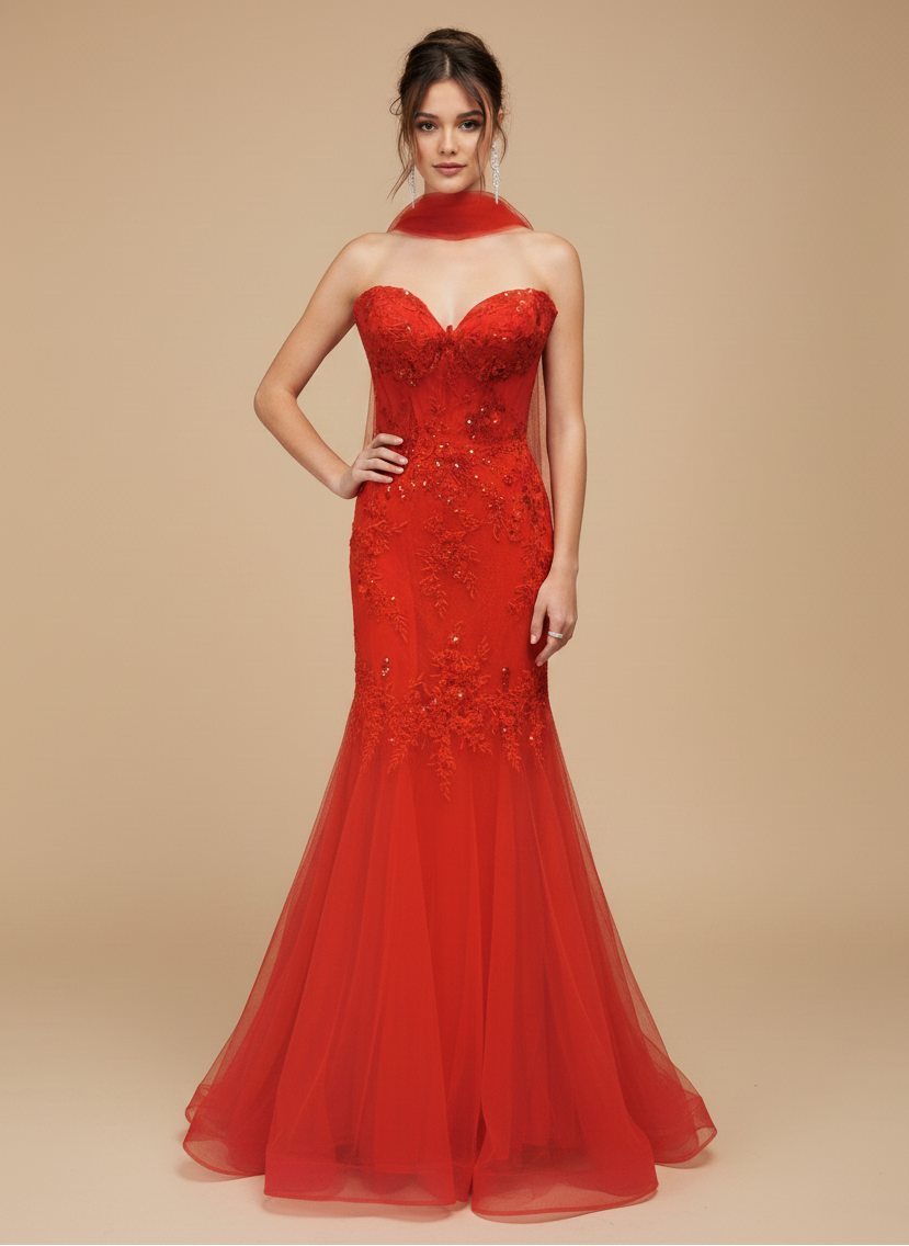 Vestido de corset corte sirena Cleo