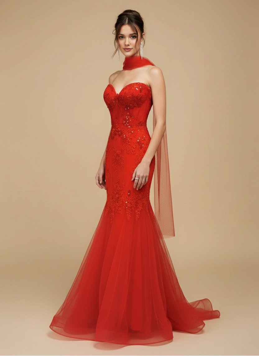 Vestido de corset corte sirena Cleo